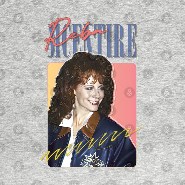 Reba McEntire // Vintage 80s Style Fan Design by DankFutura